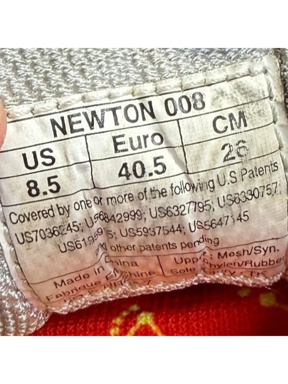 Newton Distance S Womens Size 8.5 Yellow Red Silver Running Shoes Sneakers